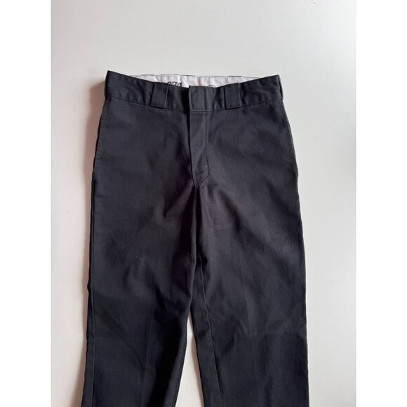 DICKIES 874 Black Polyester Cotton Twill Original Fit Work Pants, Size 28 - Picture 5 of 13